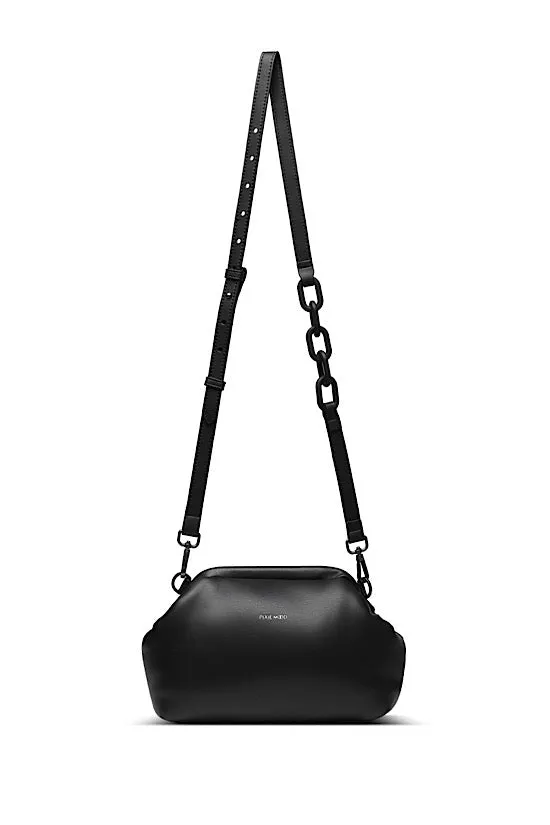 0 Black Bubbly Crossbody Clutch