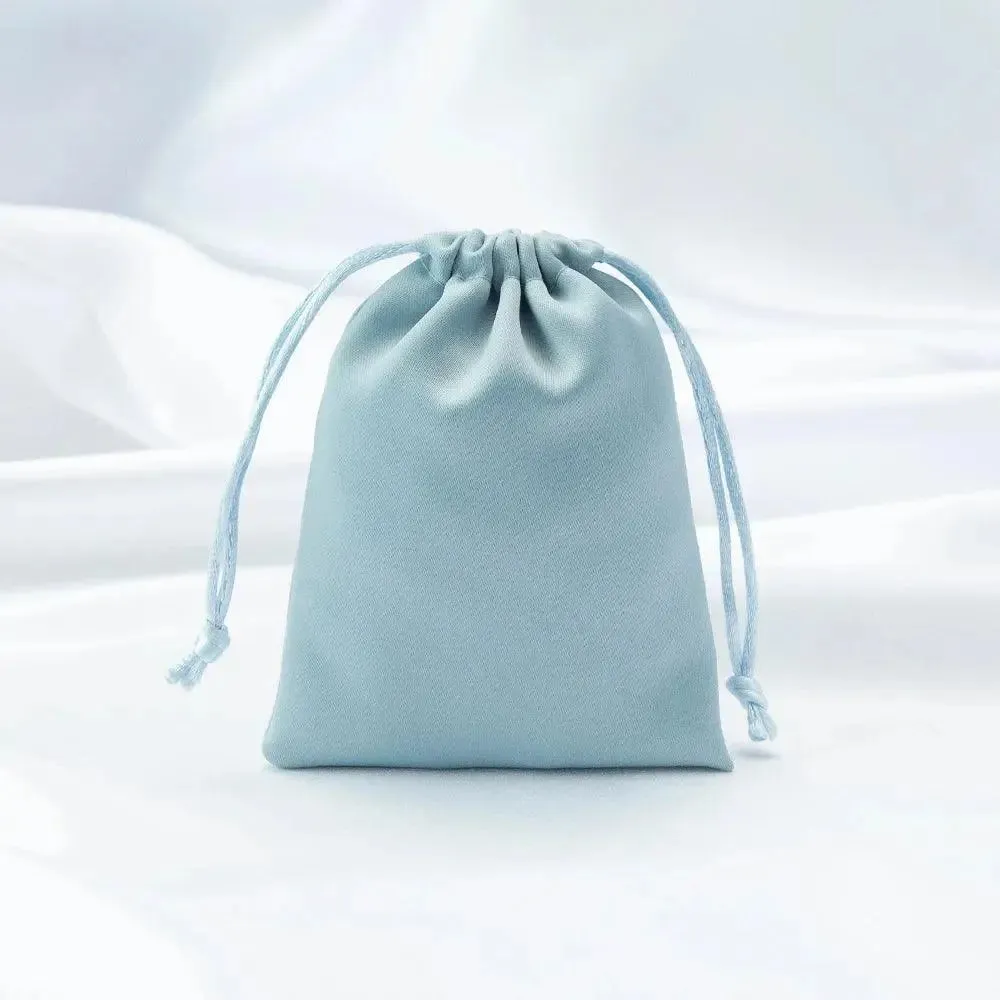 10pcs Silk Satin Drawstring Pouches Jewelry Packaging for Cosmetic Christmas Party Decoration Wedding Favor Candy Gift Bags