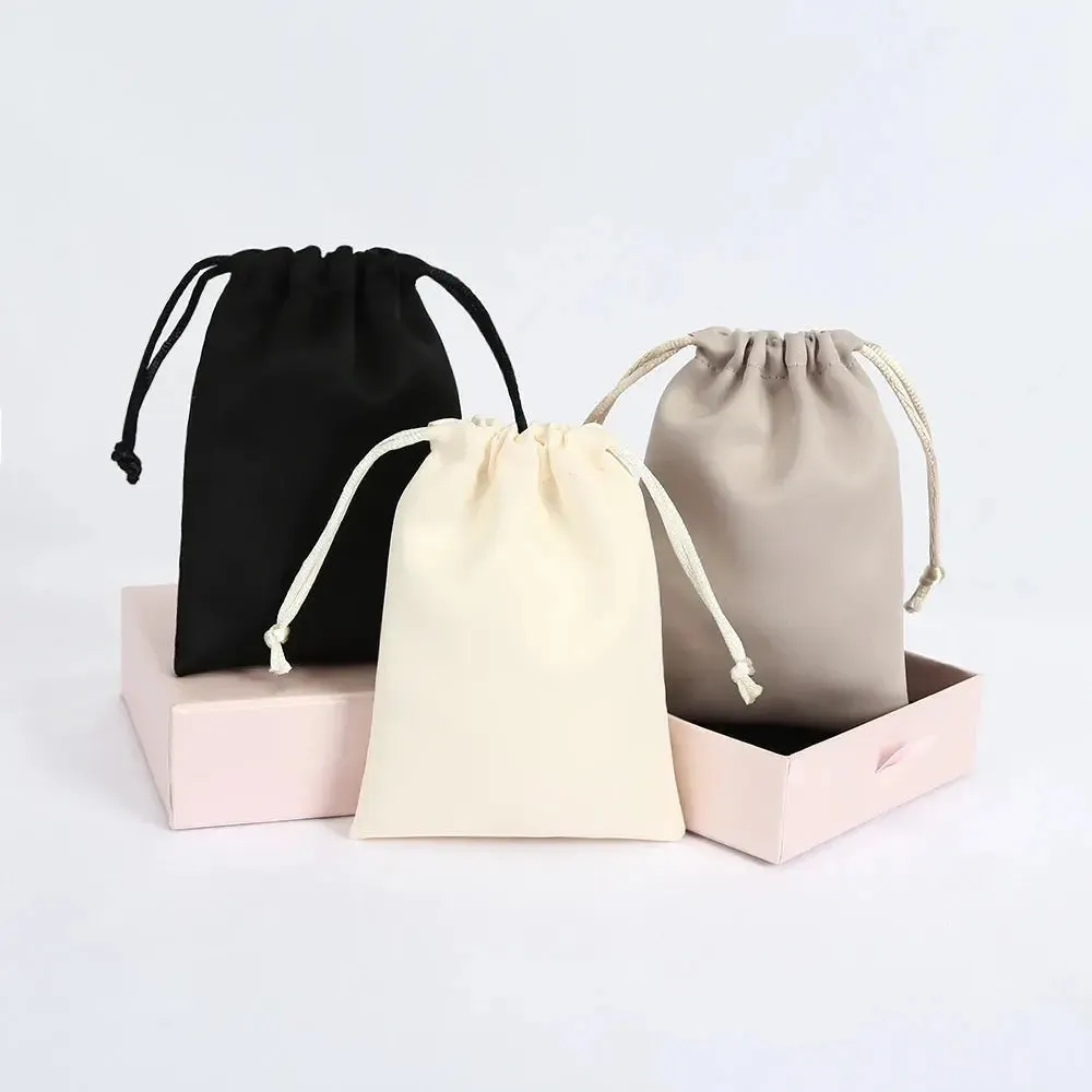 10pcs Silk Satin Drawstring Pouches Jewelry Packaging for Cosmetic Christmas Party Decoration Wedding Favor Candy Gift Bags