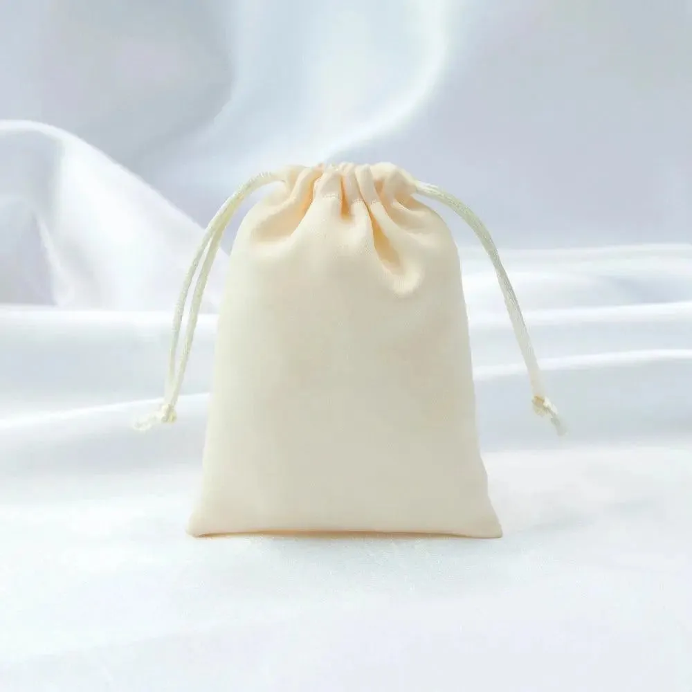 10pcs Silk Satin Drawstring Pouches Jewelry Packaging for Cosmetic Christmas Party Decoration Wedding Favor Candy Gift Bags