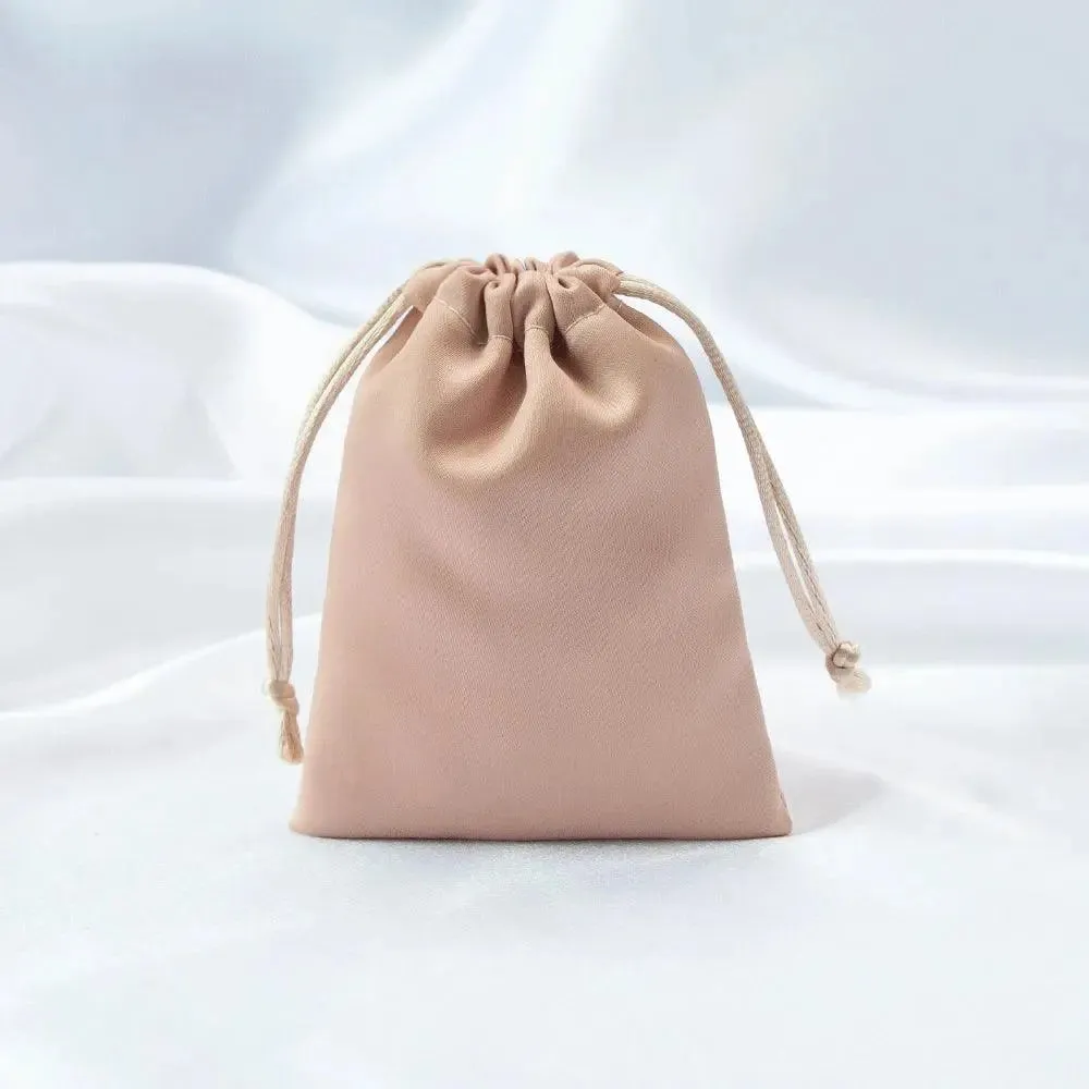 10pcs Silk Satin Drawstring Pouches Jewelry Packaging for Cosmetic Christmas Party Decoration Wedding Favor Candy Gift Bags