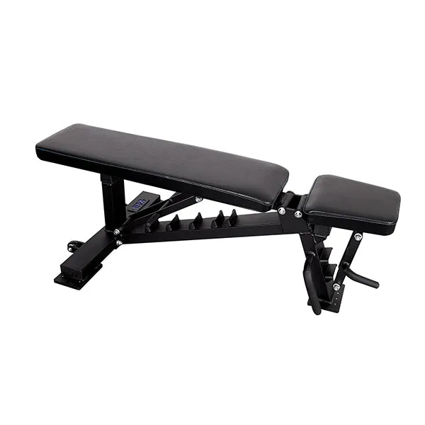 1RM Commercial Power Rack w Storage & Flat Incline Bench
