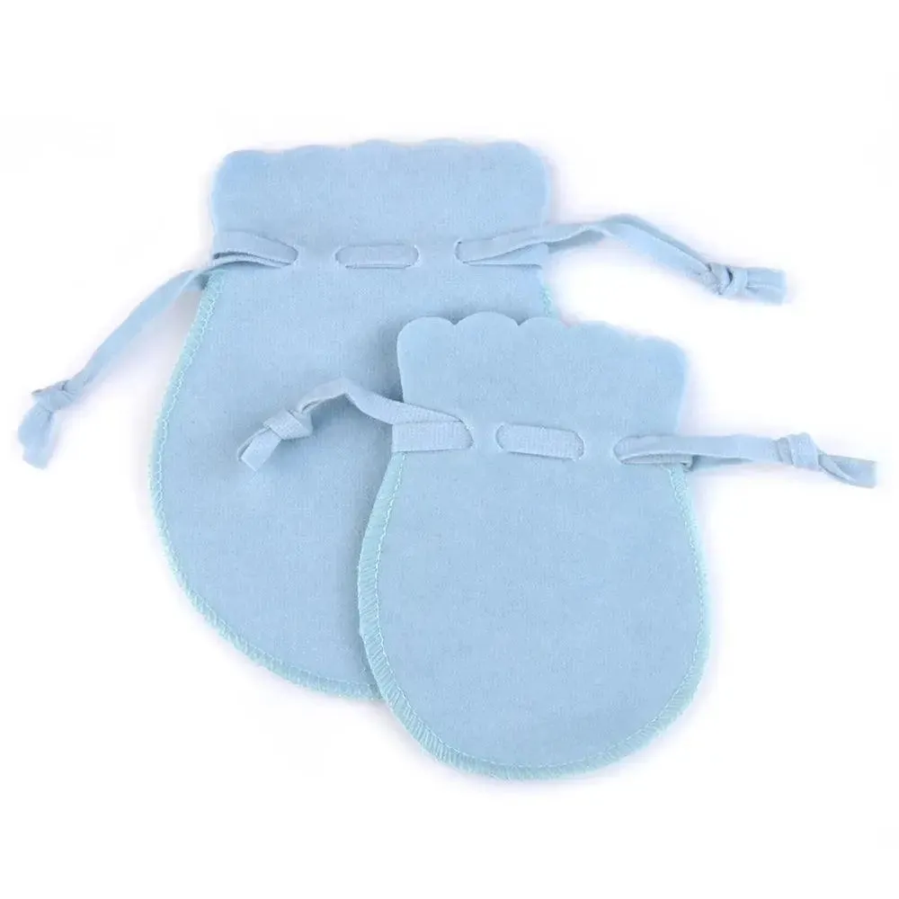 7x9cm 10pcs/lot Round Drawstring Velvet Gifts Bag Soft Jewelry Packaging Wedding/Christmas Candy Jewelry Pouches Wholesale
