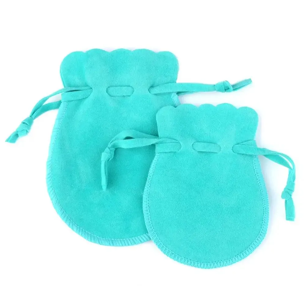 7x9cm 10pcs/lot Round Drawstring Velvet Gifts Bag Soft Jewelry Packaging Wedding/Christmas Candy Jewelry Pouches Wholesale