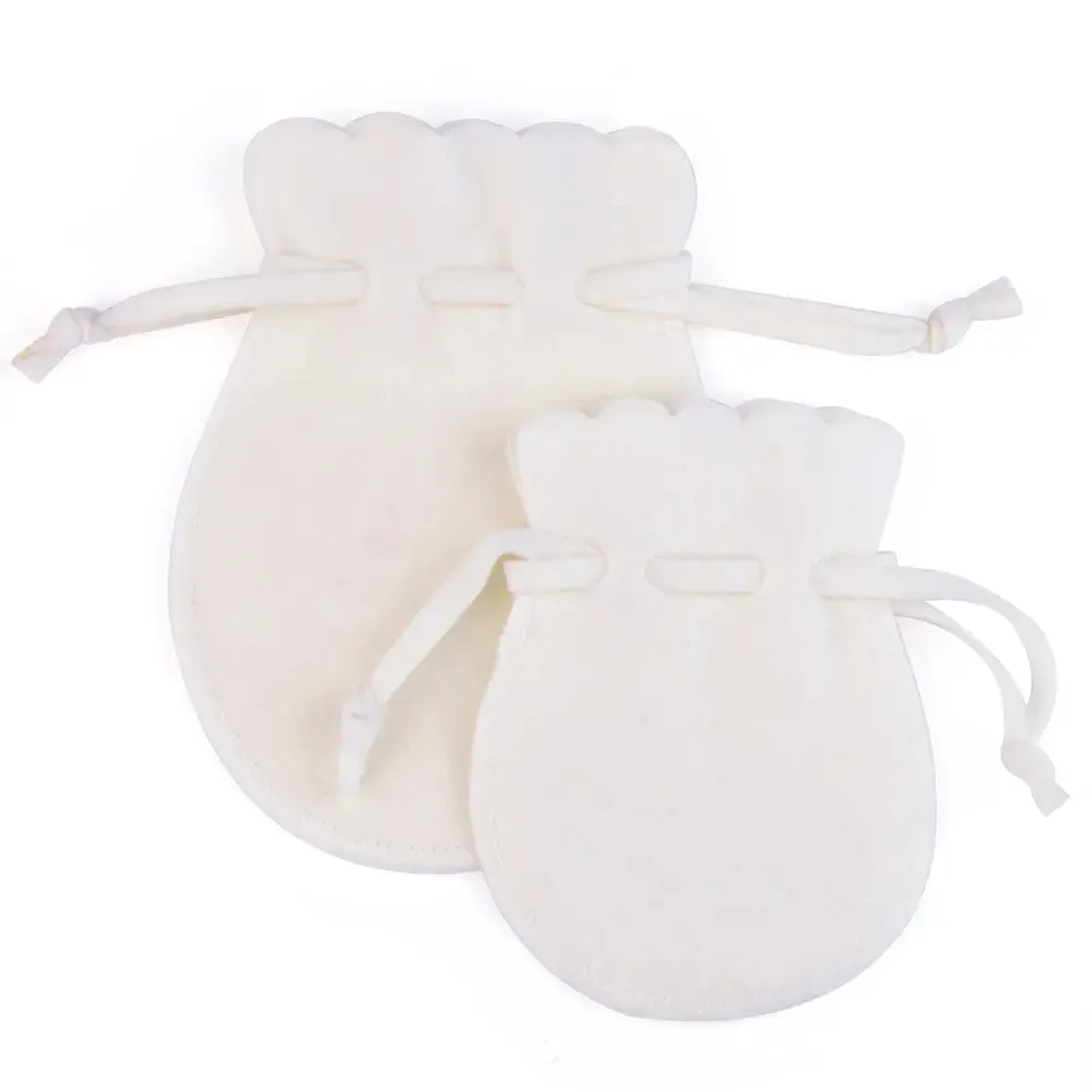 7x9cm 10pcs/lot Round Drawstring Velvet Gifts Bag Soft Jewelry Packaging Wedding/Christmas Candy Jewelry Pouches Wholesale