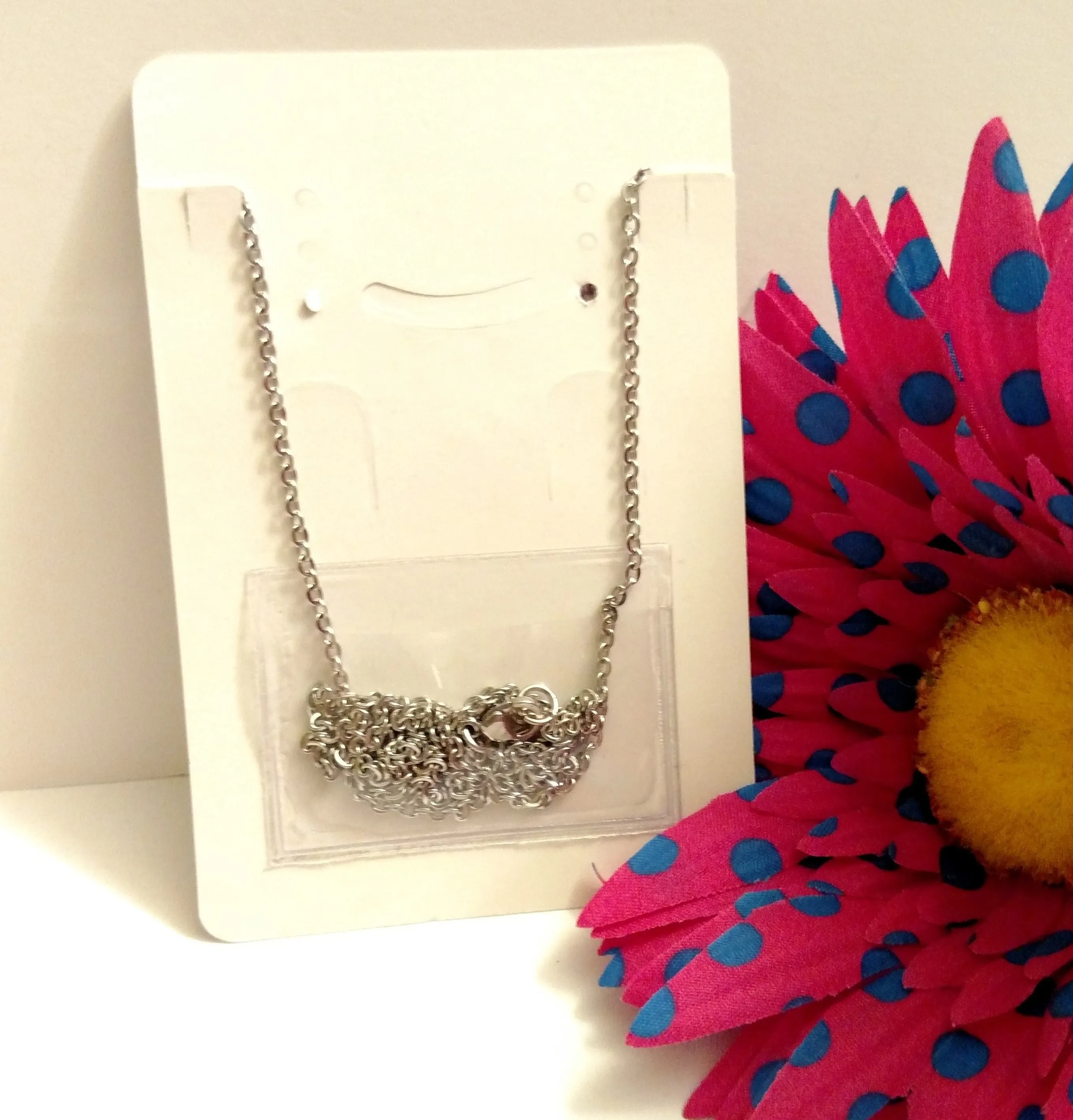 Adhesive Necklace Pouch For Necklace Cards - 24 Pc Pack