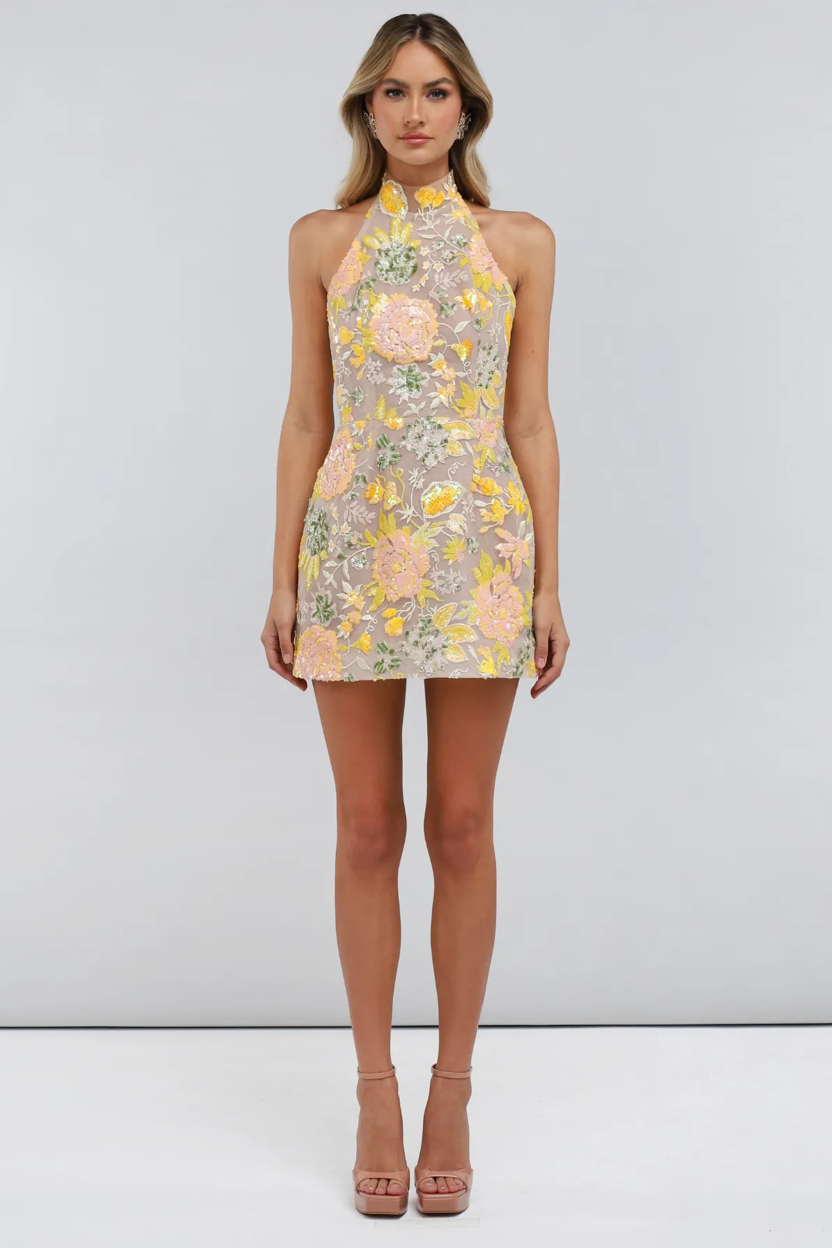 Aries Sequin Mini Dress by HELSI - RENTAL