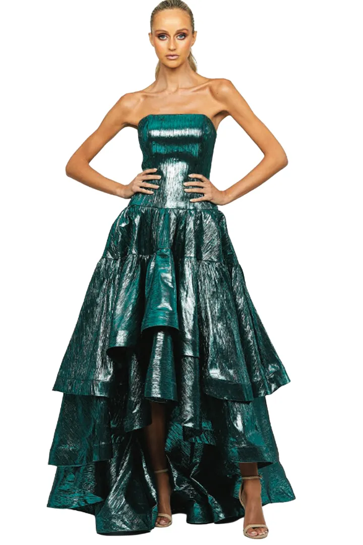 Avalon Organza Gown by Bariano - RENTAL