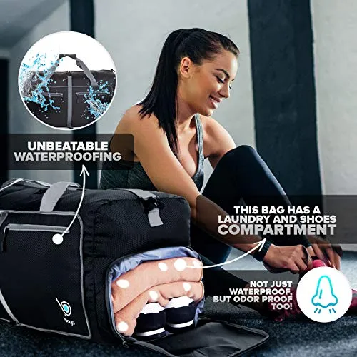 Bago 60L Duffle bags for men & women - 23" Foldable Travel Duffel weekender bag