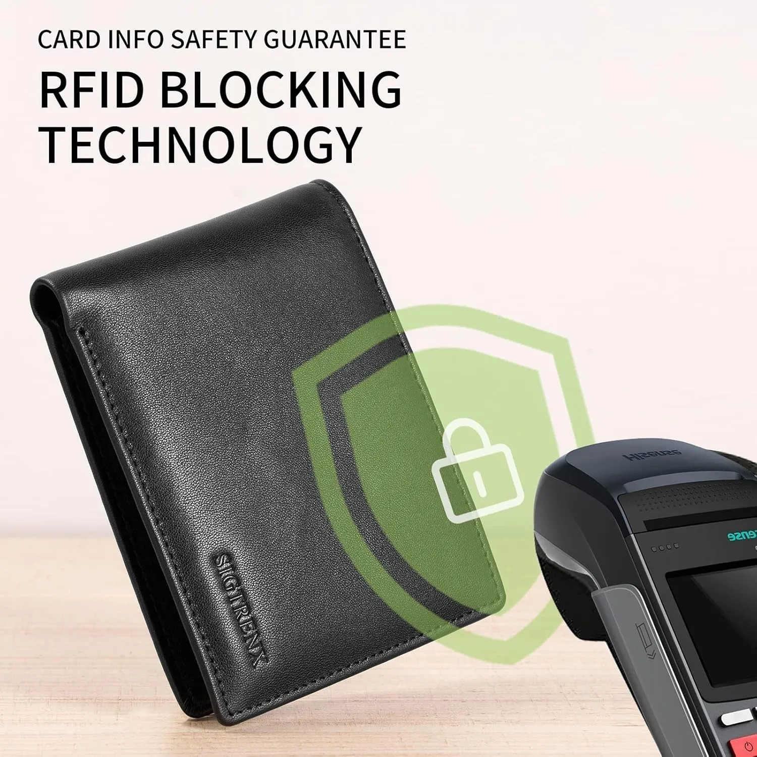 Bifold Wallets for Men, Rfid Blocking Genuine Leather Card Holder