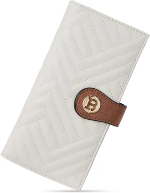 Bifold Zipper Wallet For Women RFID Blocking Credit Card Holder