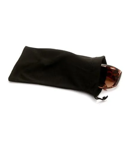 BLACK SUNGLASS POUCHES WITH DRAWSTRING - Pack of 24