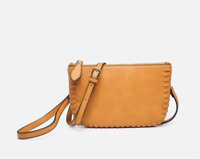 Bonnie Dual Compartment Whipstitch Crossbody
