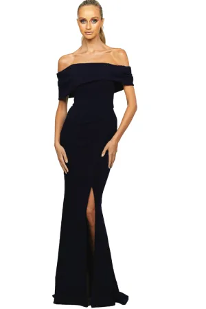 Candlelight Off Shoulder Gown by Bariano - RENTAL