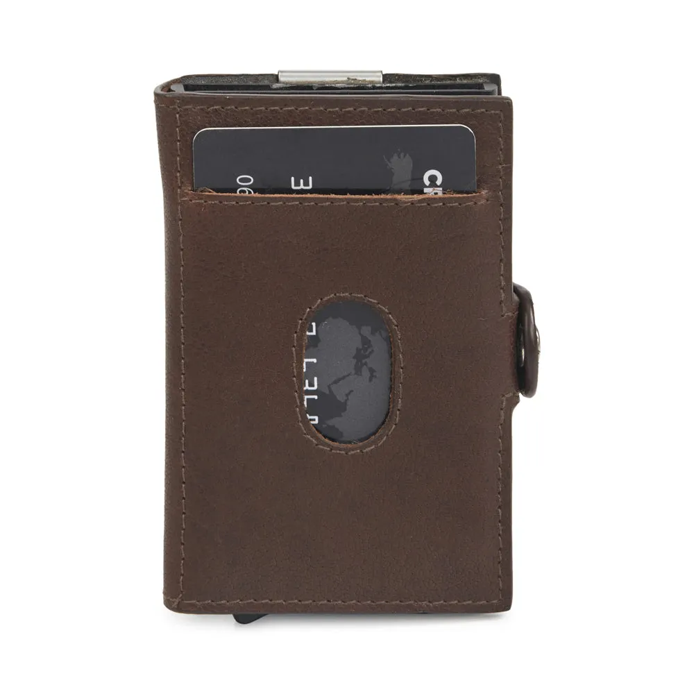 Card Wallet with cash clip and external slot