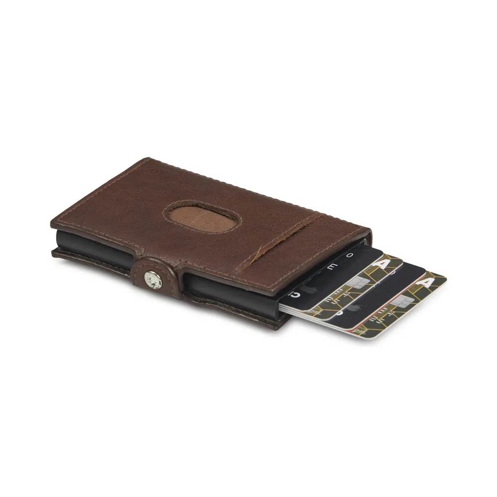 Card Wallet with cash clip and external slot