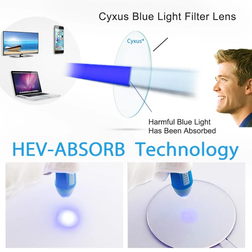 Computer Glasses | Certified Blue Light Filter | Blocking UV Headache