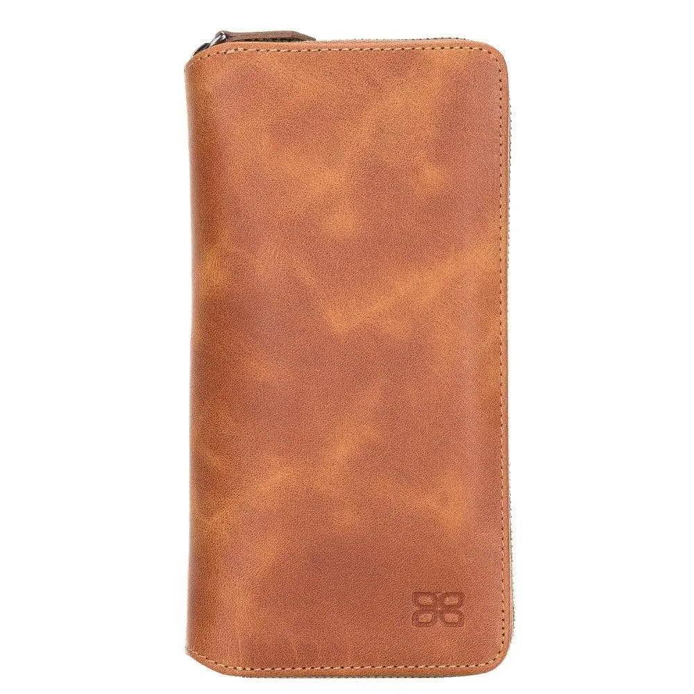 Detachable Leather Zipper Wallet Cases for Samsung Galaxy S21 Series
