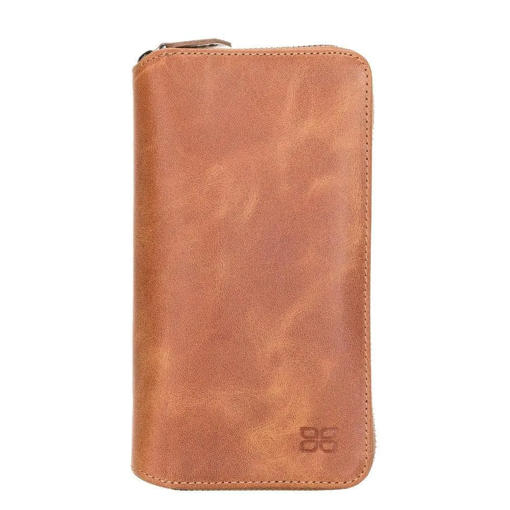 Detachable Leather Zipper Wallet Cases for Samsung Galaxy S21 Series