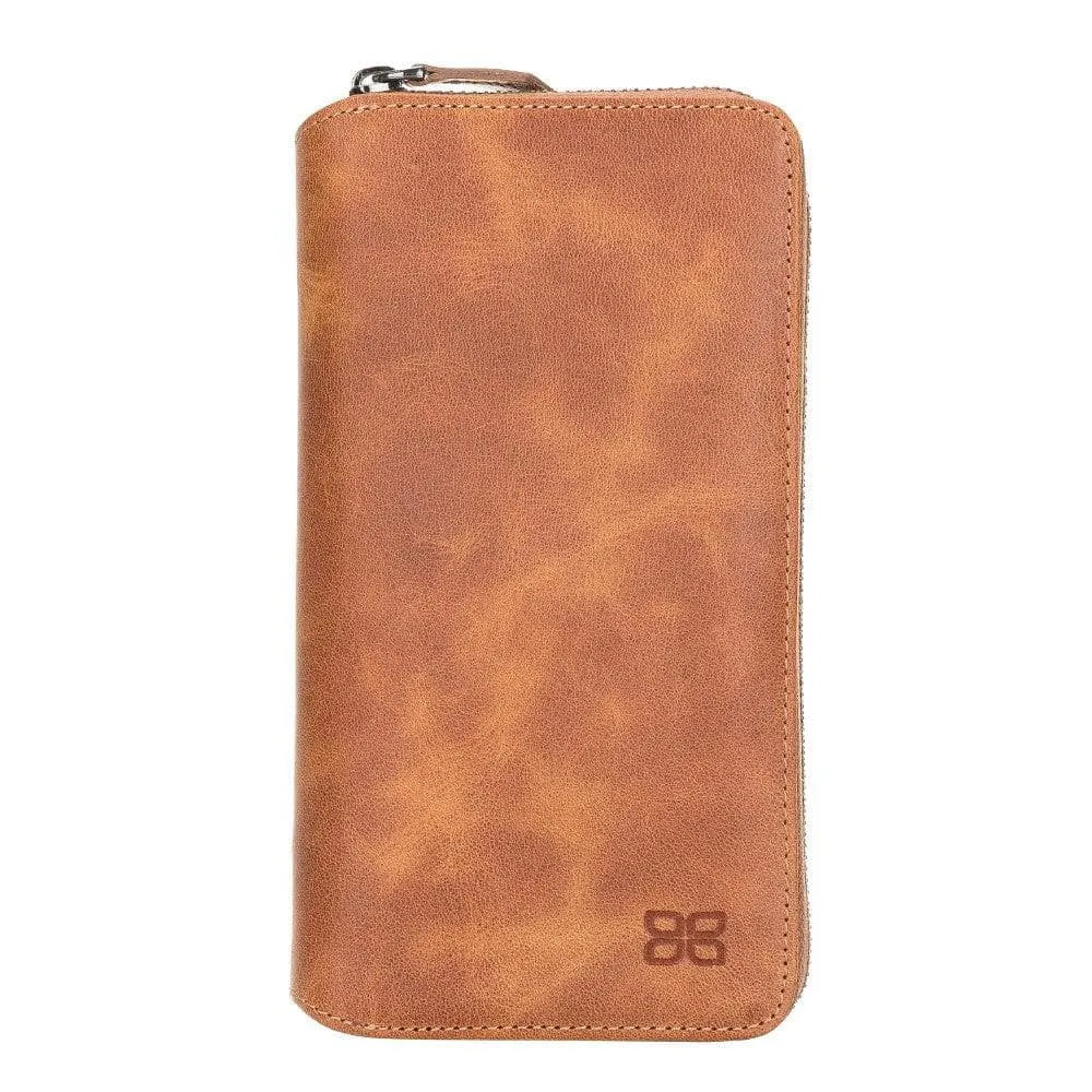 Detachable Leather Zipper Wallet Cases for Samsung Galaxy S21 Series