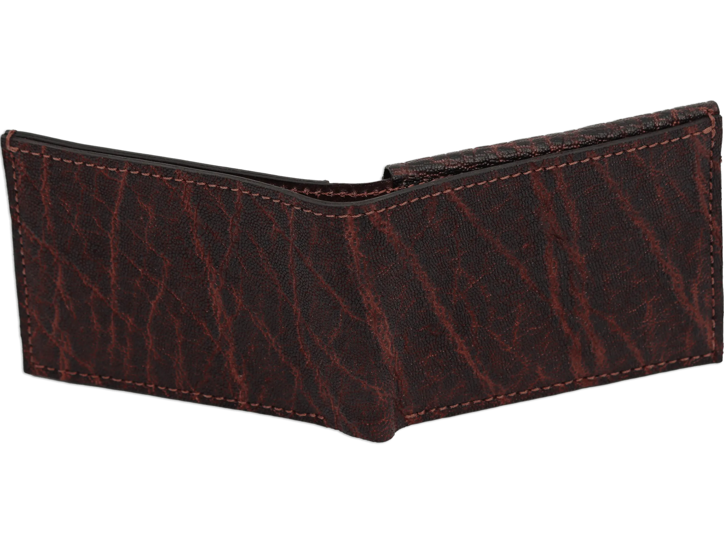 Dragon Fire Elephant Luxury Designer Exotic Bifold Wallet With Flip Up ID Window
