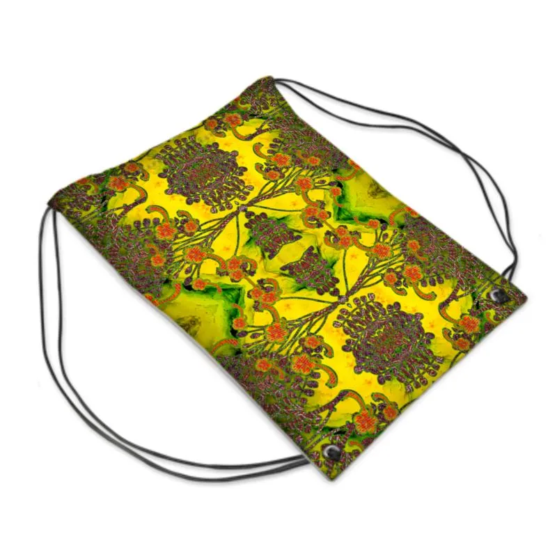 Drawstring Waterproof Bag (WindSong Flower) RJSTH@Fabric#1 RJSTHS2021 RJS