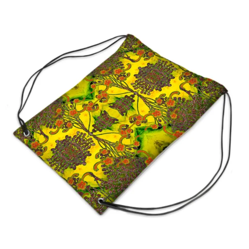 Drawstring Waterproof Bag (WindSong Flower) RJSTH@Fabric#1 RJSTHS2021 RJS