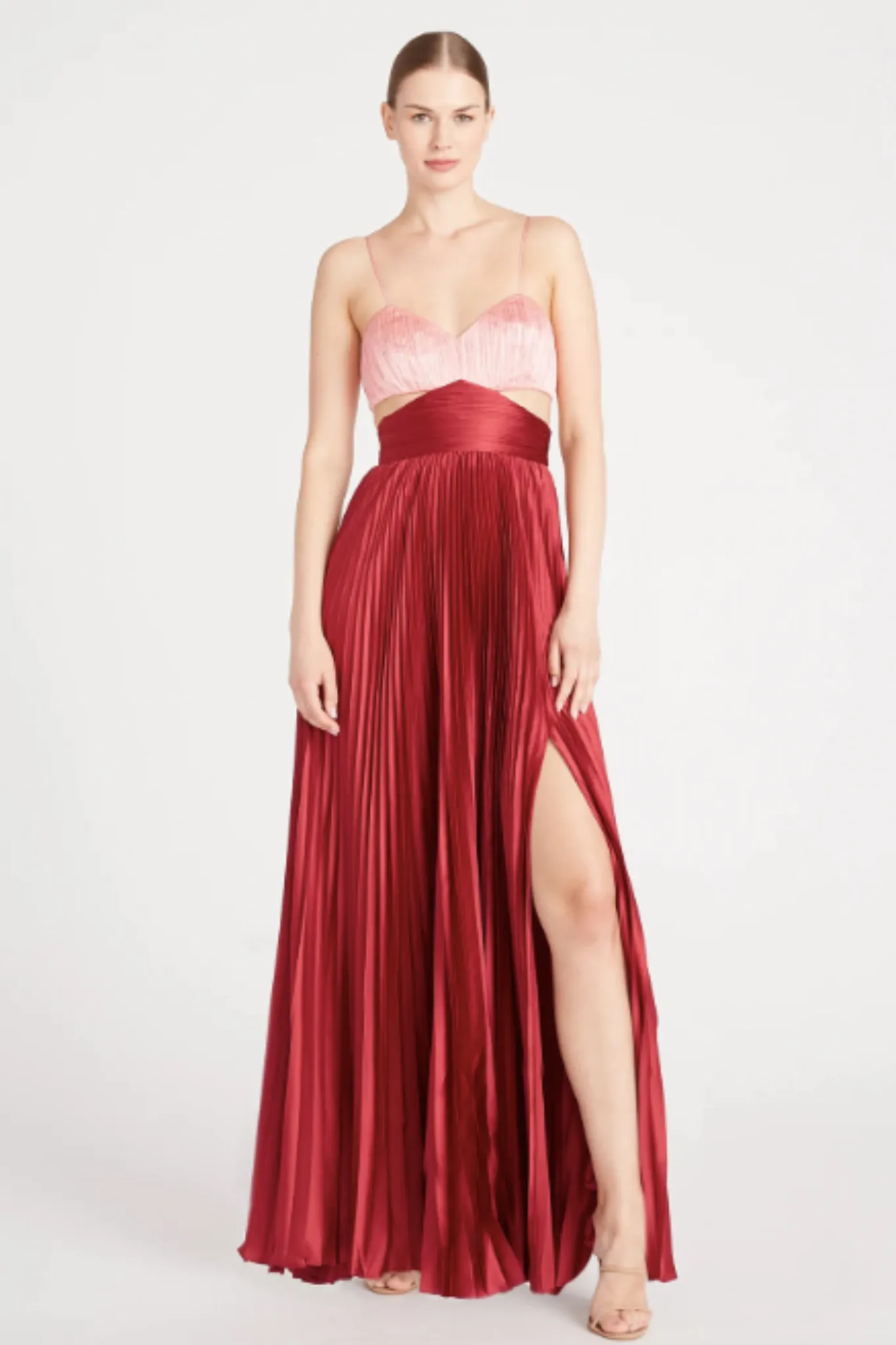 Elodie Gown in Wine by AMUR - RENTAL