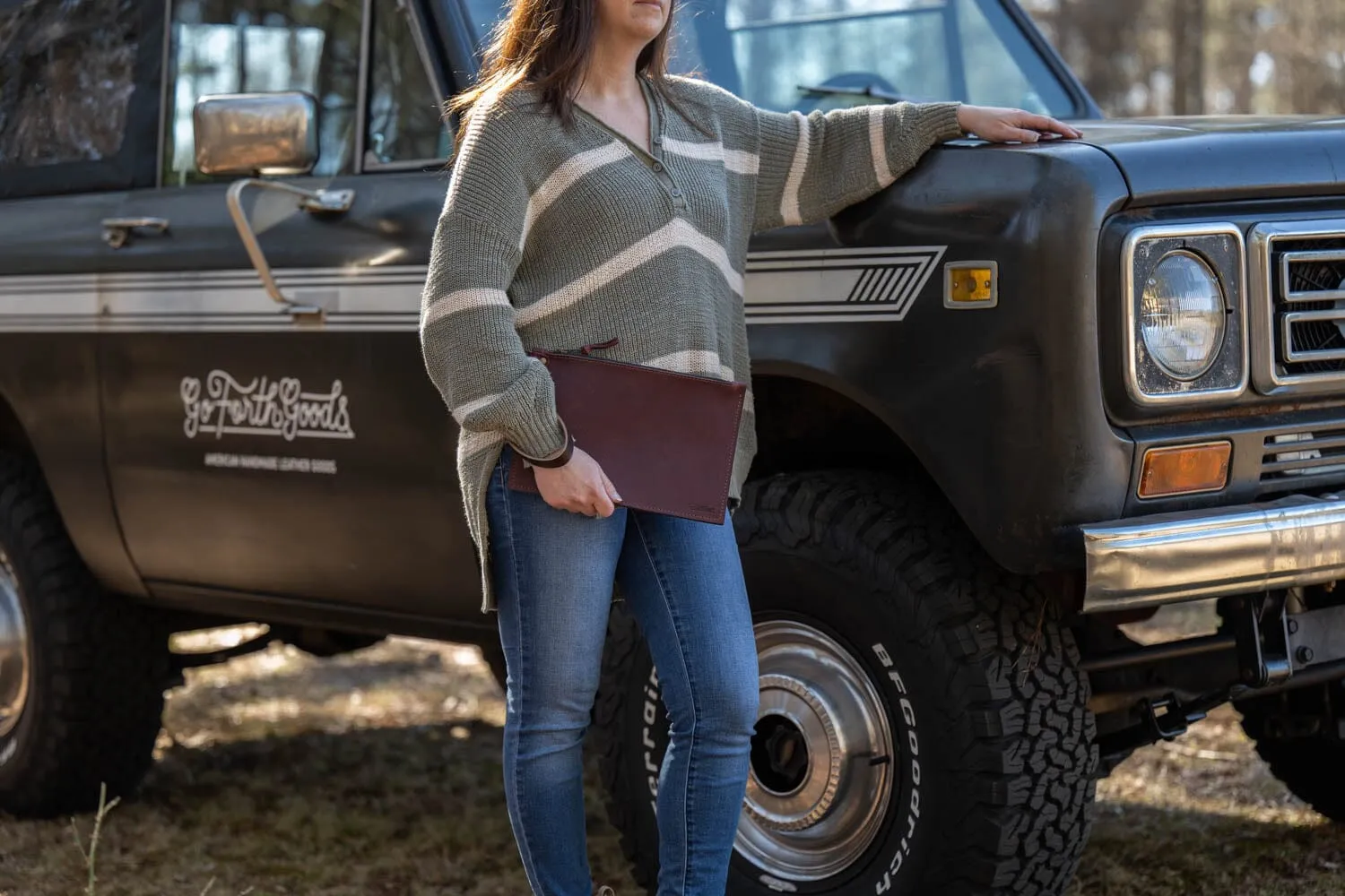 FELICITY ZIPPERED CLUTCH WITH WRISTLET - SMALL - MERLOT