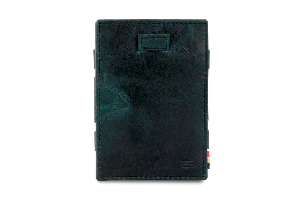 Garzini RFID Leather Magic Coin Wallet Card Sleeve Brushed