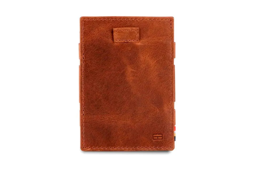 Garzini RFID Leather Magic Coin Wallet Card Sleeve Brushed