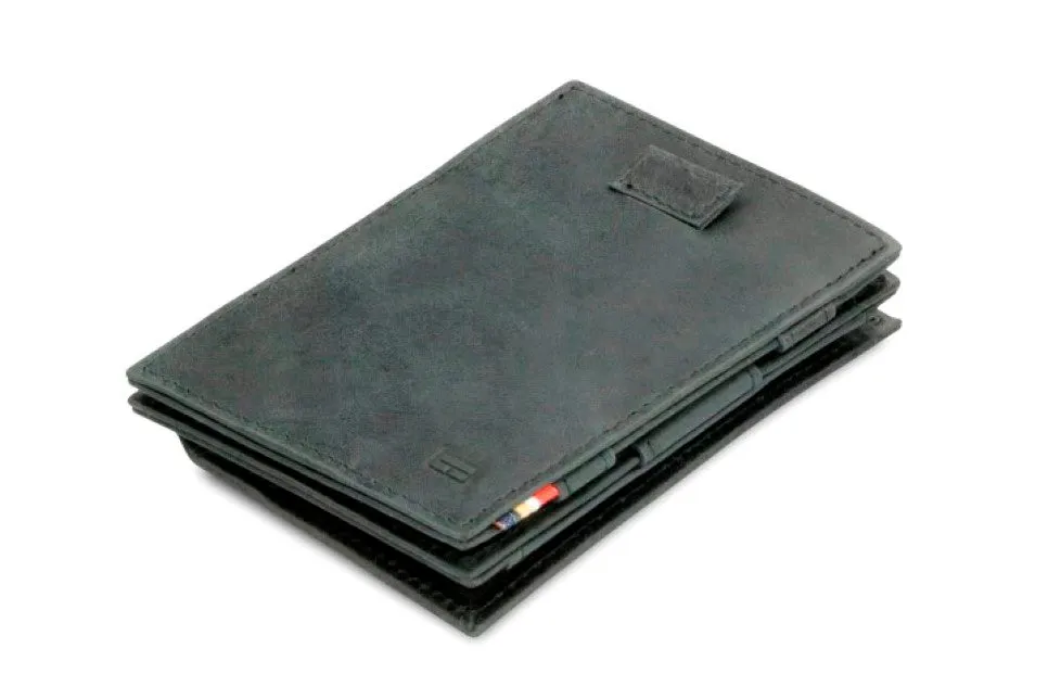 Garzini RFID Leather Magic Coin Wallet Card Sleeve Brushed