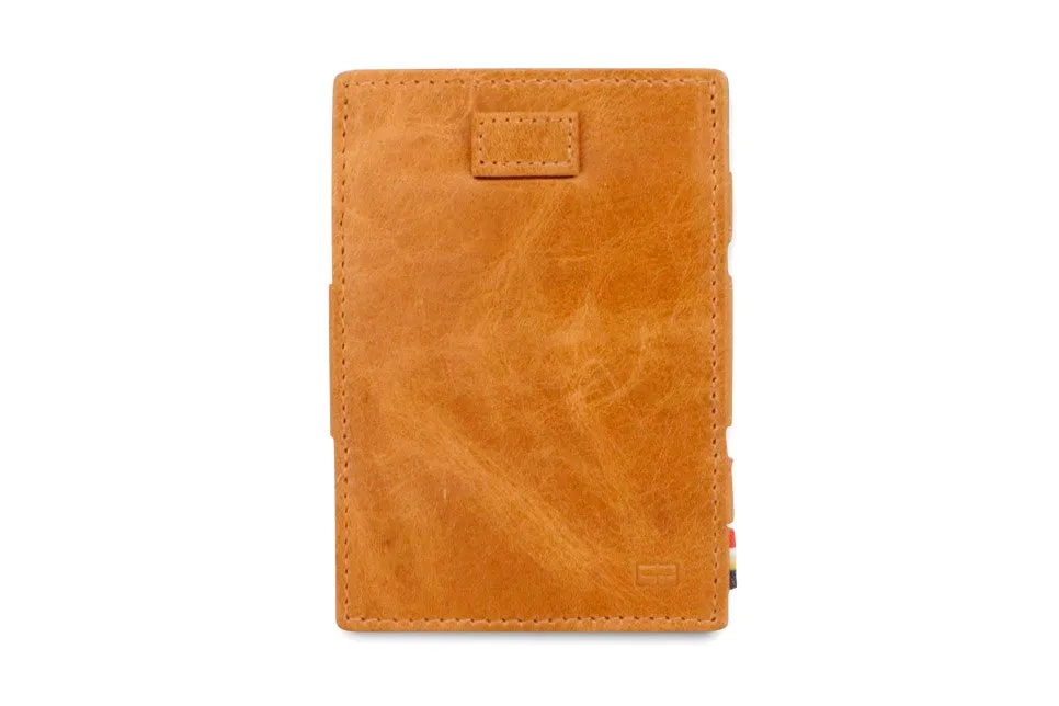 Garzini RFID Leather Magic Coin Wallet Card Sleeve Brushed