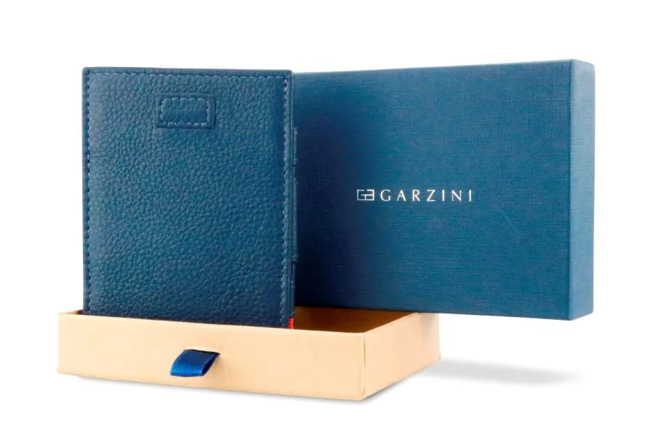 Garzini RFID Leather Magic Coin Wallet Card Sleeve Nappa