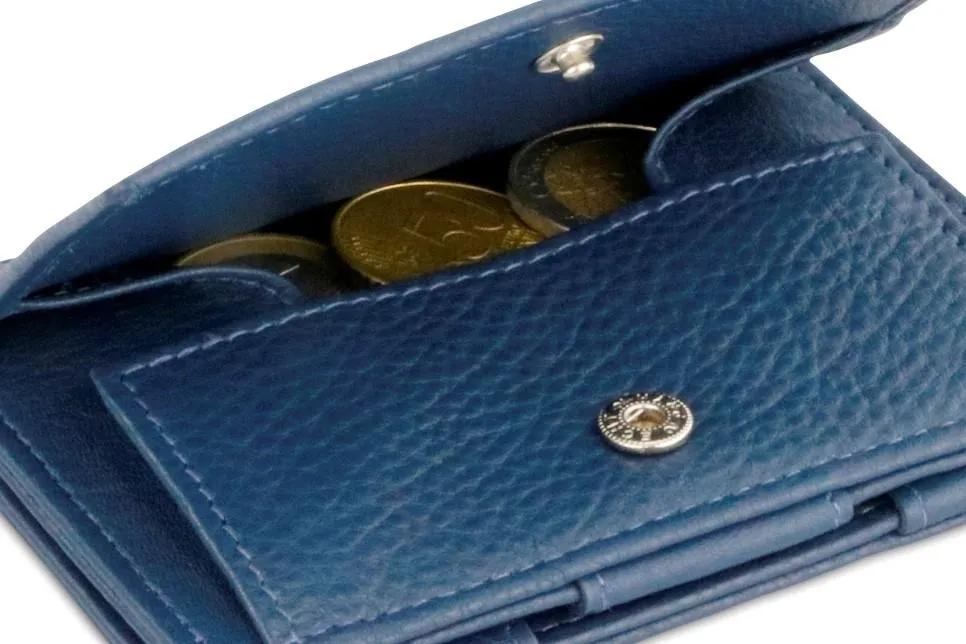 Garzini RFID Leather Magic Coin Wallet Card Sleeve Nappa