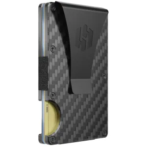 Hayvenhurst Slim Wallet For Men,   RFID blocking Minimalistic Money Clip - Carbon Fiber
