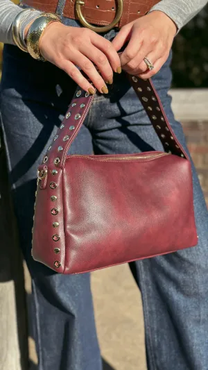 Janey Burgundy Purse