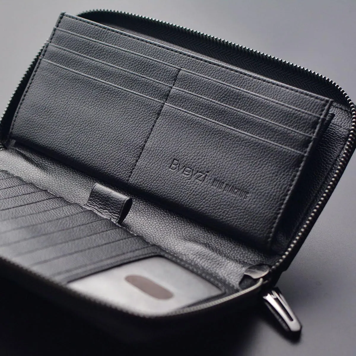 Leather Clutch for Women, RFID Blocking Wristlet Wallet