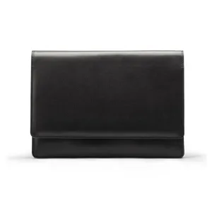 Leather Oxford A4 Portfolio Case - Black