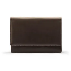 Leather Oxford A4 Portfolio Case - Brown