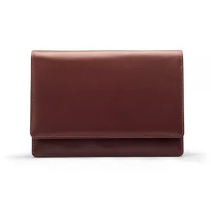 Leather Oxford A4 Portfolio Case - Dark Tan