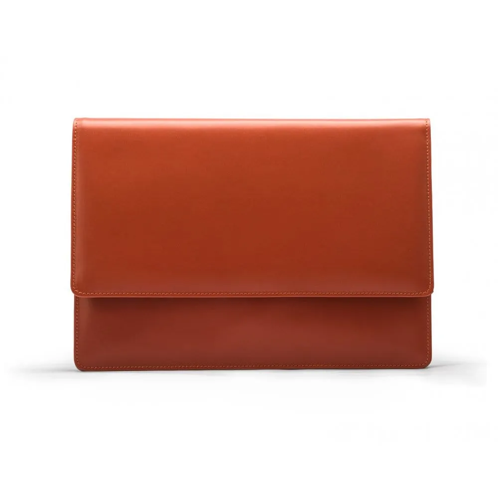 Leather Oxford A4 Portfolio Case - Light Tan