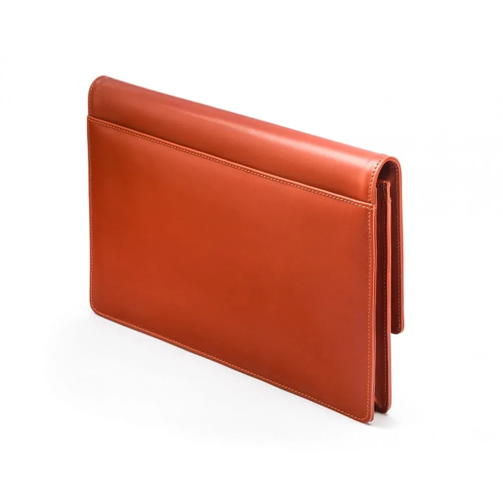 Leather Oxford A4 Portfolio Case - Light Tan
