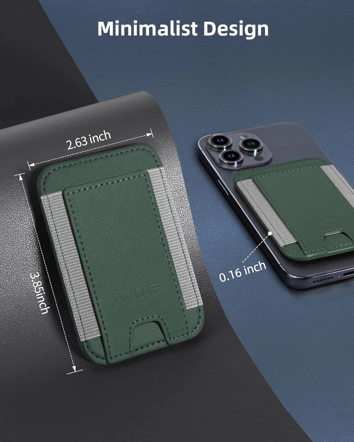 MagSafe Wallet Magnetic Card Holder for iPhone  Green