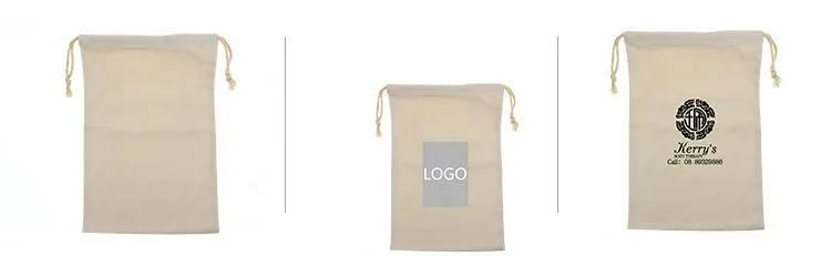 Medium Cotton Drawstring Pouch 27*41cm
