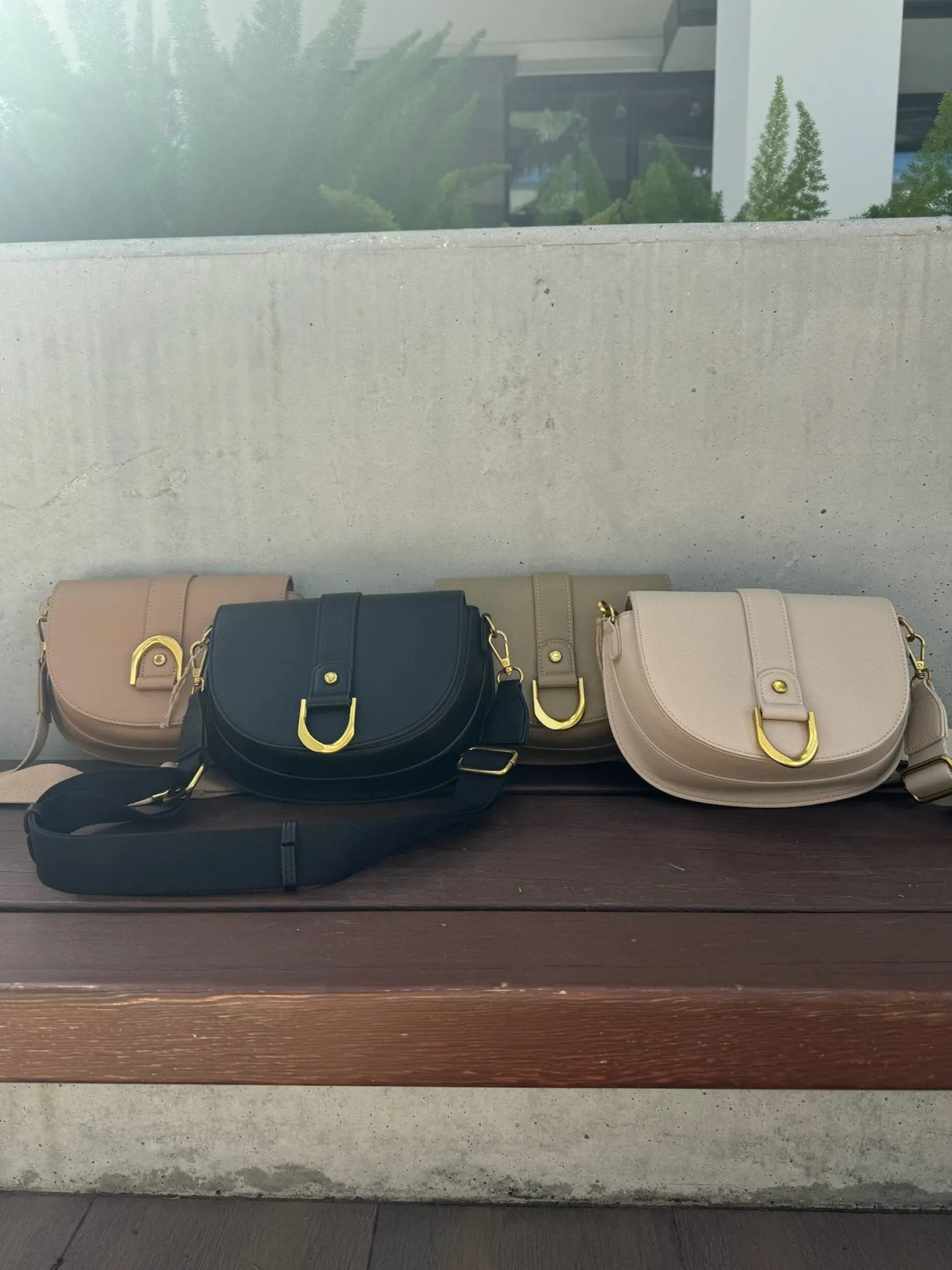 Mimi Allie Saddle Crossbody Bag
