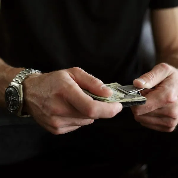 Mini Geneva Silver MoneyClamp® with Wallet
