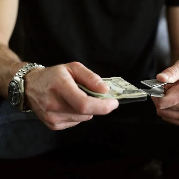 Mini Geneva Silver MoneyClamp® with Wallet