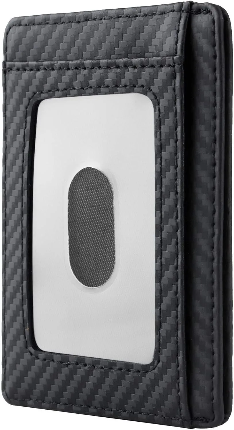 Minimalist Slim Wallet RFID Blocking Carbon Fiber wallet