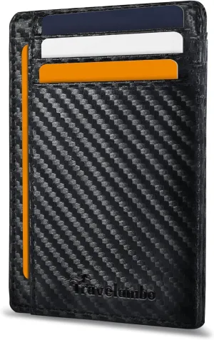 Minimalist Slim Wallet RFID Blocking Carbon Fiber wallet